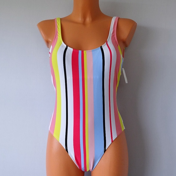 Bar III Other - Bar III NWT One Piece Bold Stripe Swimsuit